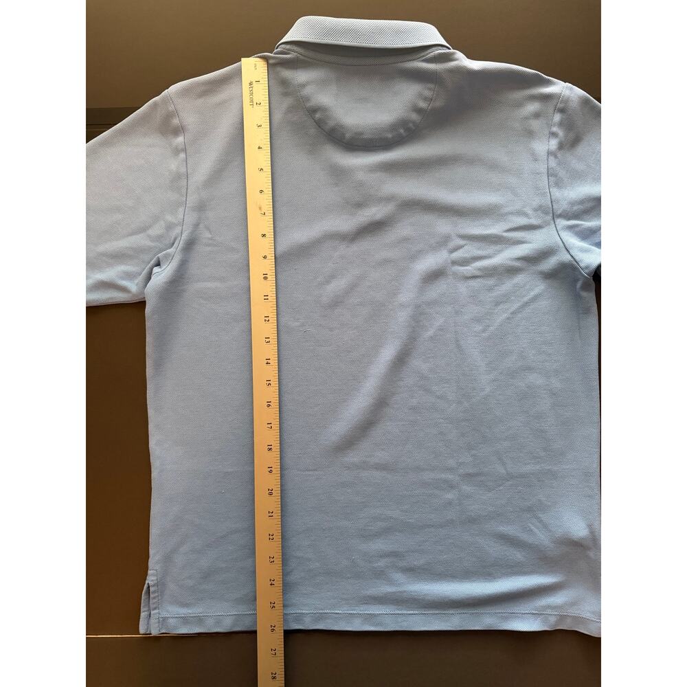 Tommy Bahama Men’s M Light Blue Polo – Pima Cotton Blend Island Comfort - Picture 5 of 6